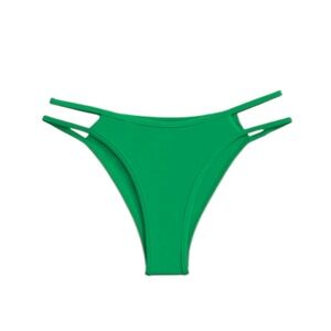 NWT Ocean Ave by Riot Swim Leilani Cut Out Bikini Bottom in Jade Green XS